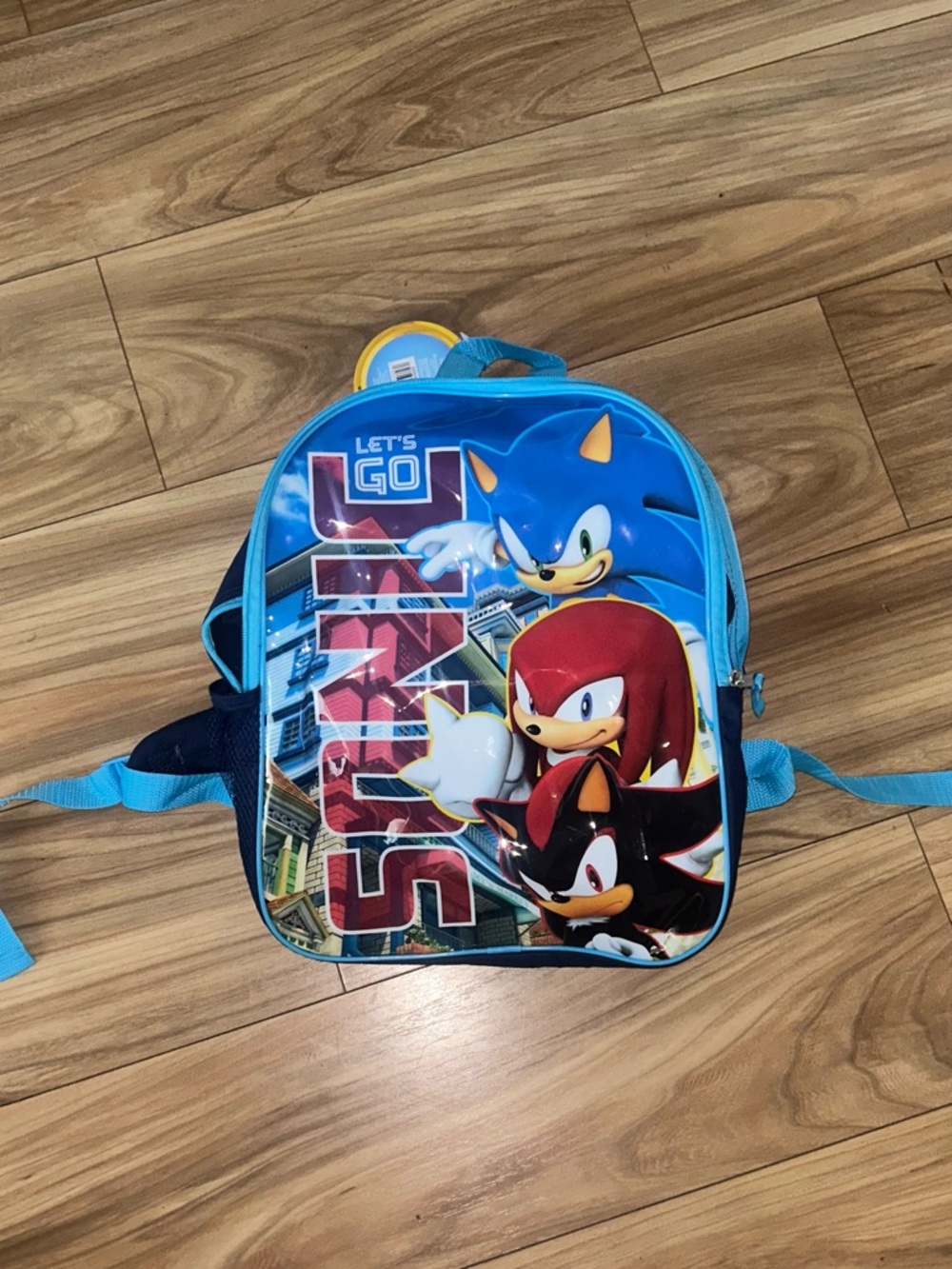 Sonic Themed Kids Backpack - Blue